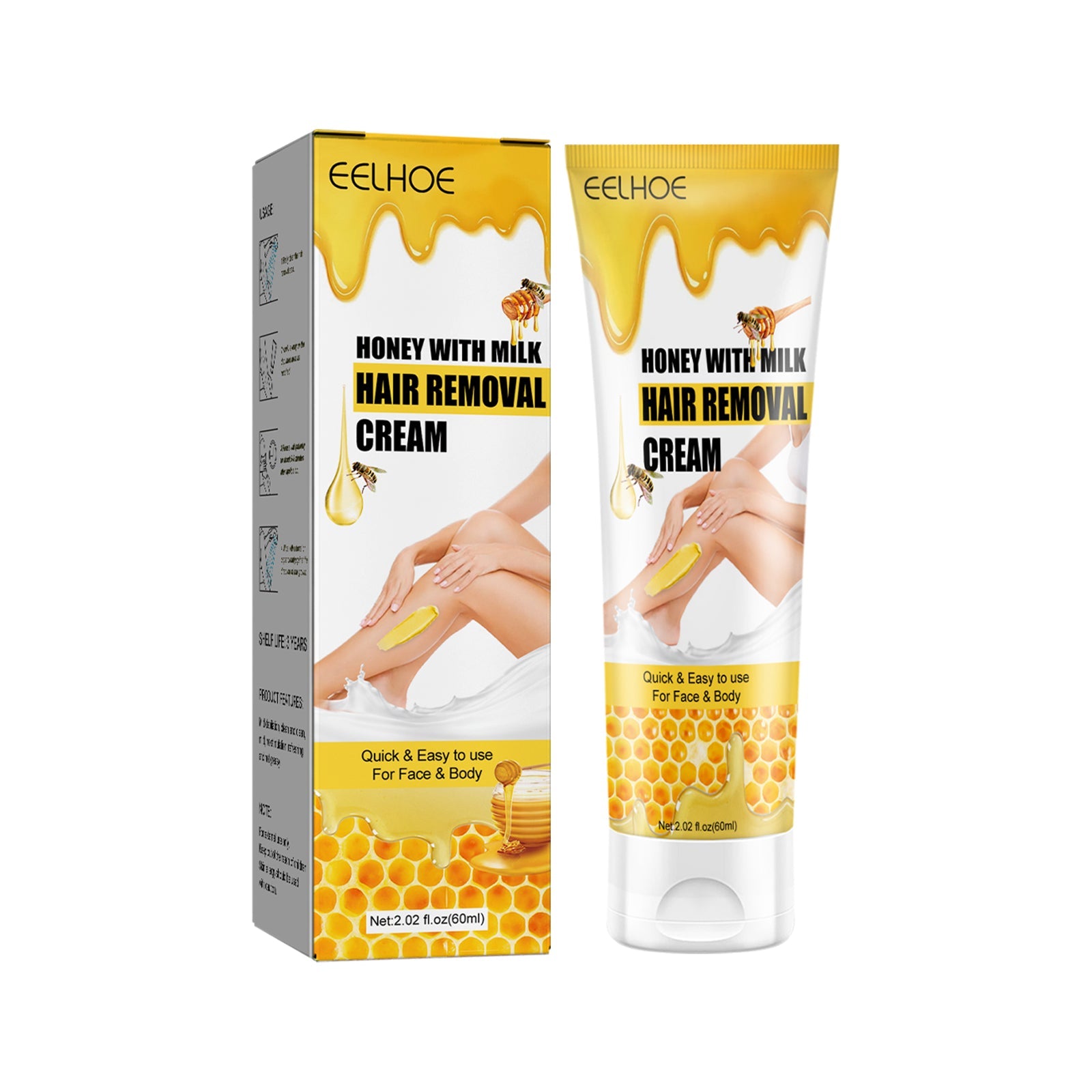 Eelhoe - Honey And Milk Hair Removal Cream