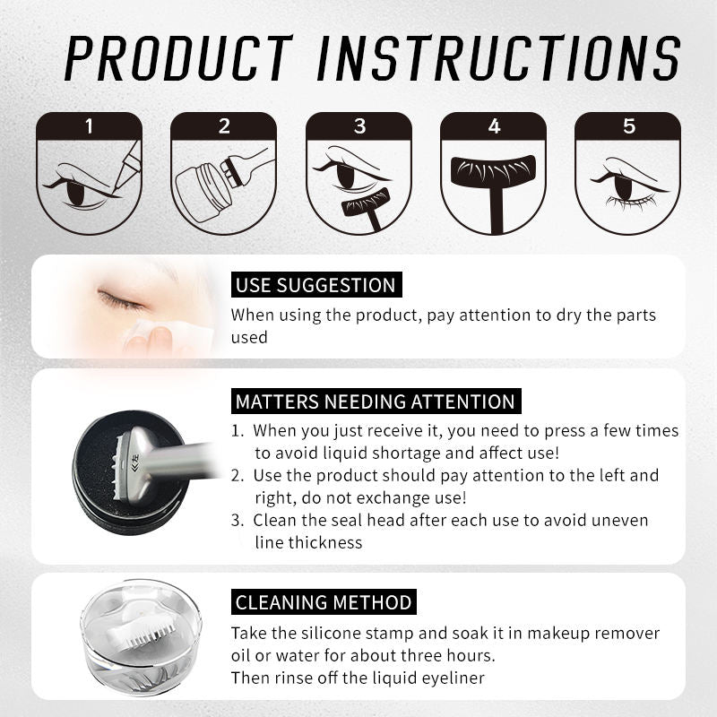 HKLancui -  2 in 1 Magic Gel & Liquid Eye Liner Waterproof