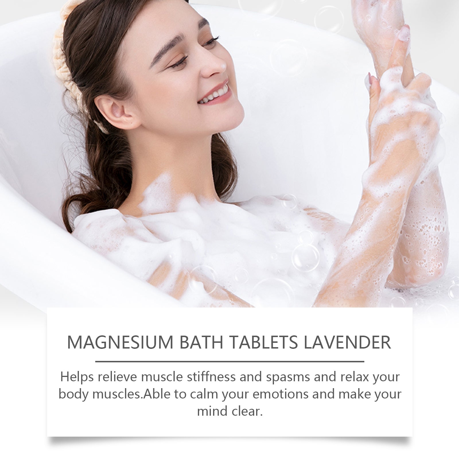 Jaysuing - Lavender Essential Oil Magnesium Bath Tablets