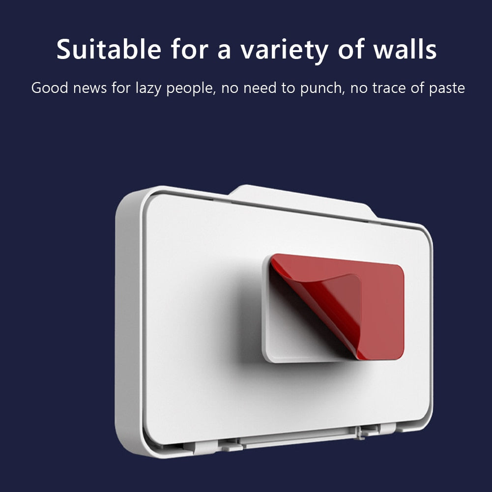 Shower Phone Box Upgrade -  Waterproof Phone Box Wall Mounted  With Hooks Self-Adhesive