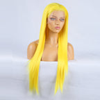 Yellow - Goddess Wig Natural Realistic Chemical Fiber Front Lace 16”-26”