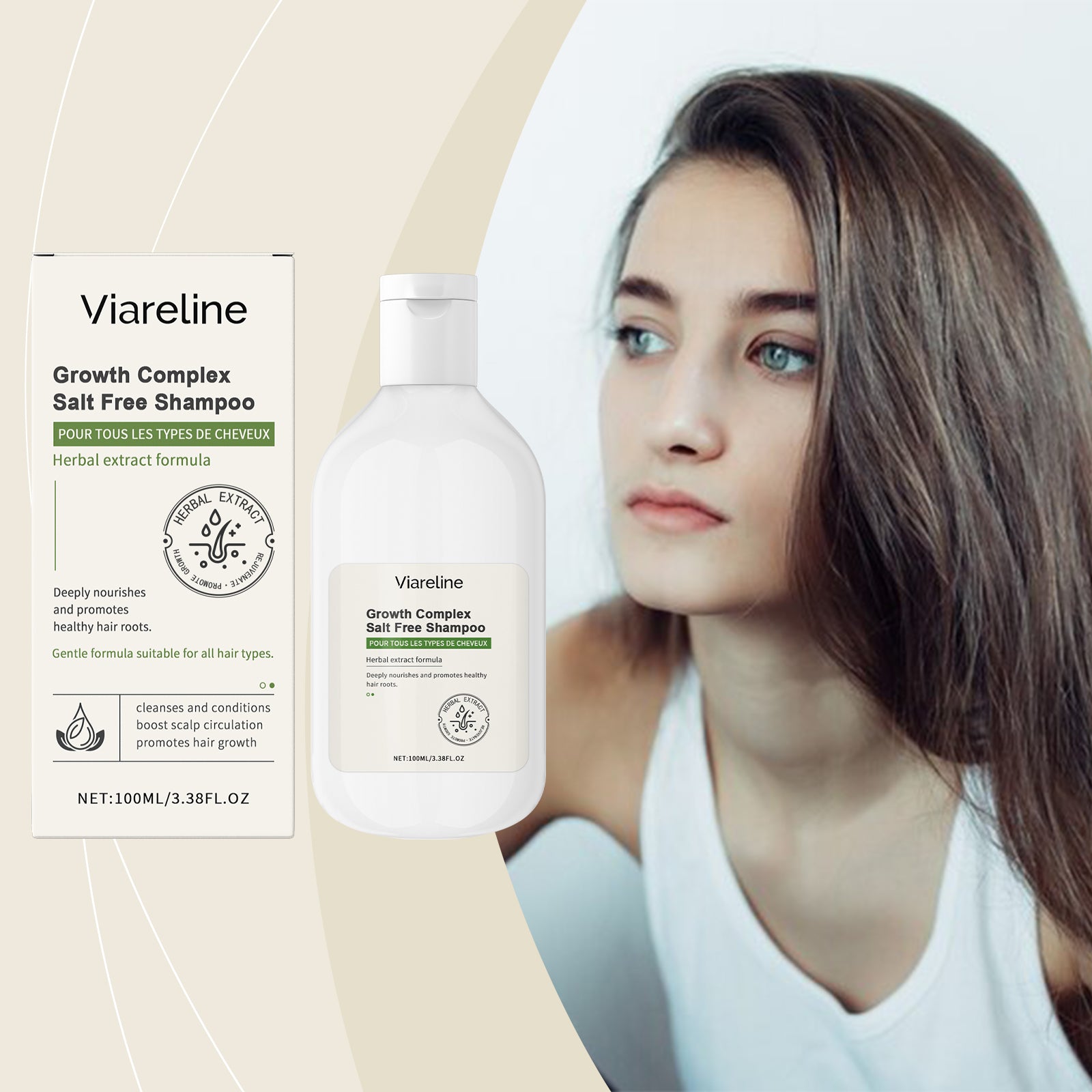 Viareline - Growth Complex Salt Free Shampoo
