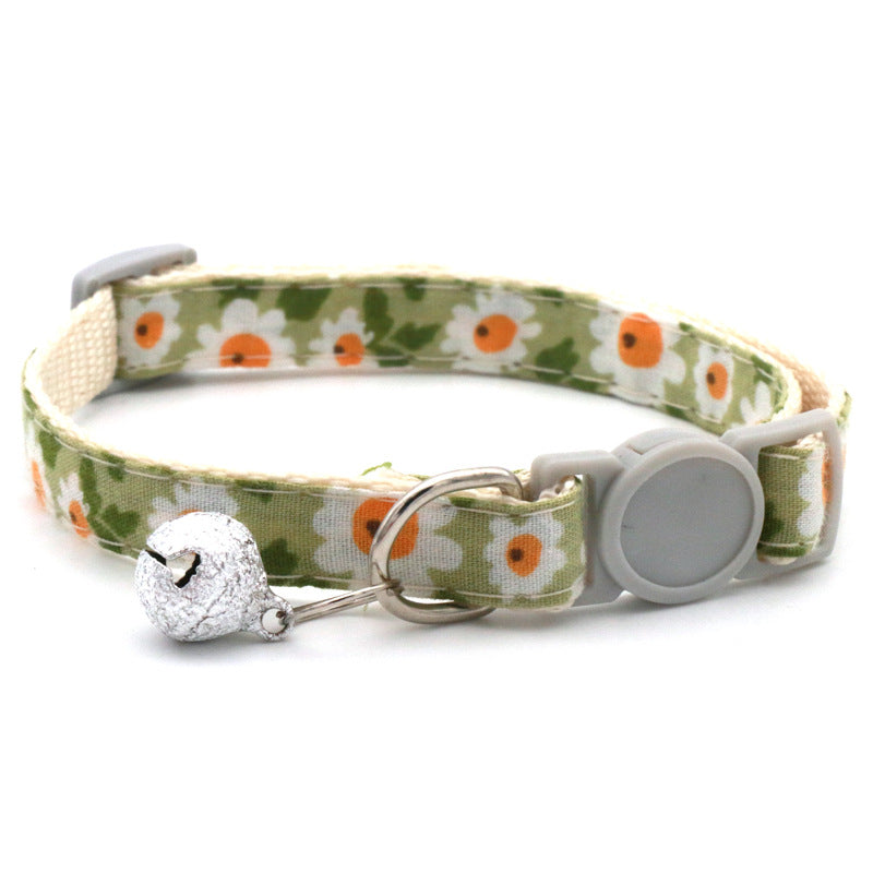 Pet Bandanas & Collar - Floral Scarf for Cats and Dogs