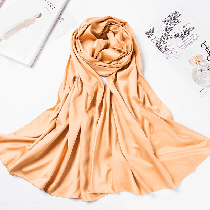 Hijab - Large Matte Satin Silk Headscarf