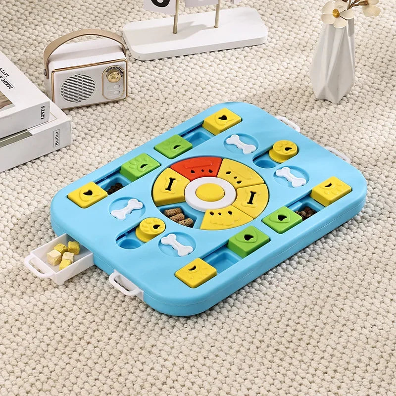 Pet Mental Stimulation Feeders - Puzzle Slow Food Dispenser Non Slip Bowl For Pets