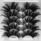 5D 25mm - 5 Pairs Mink Eyelashes Multi-Layer Lengthening Thick Thickened False Eyelashes