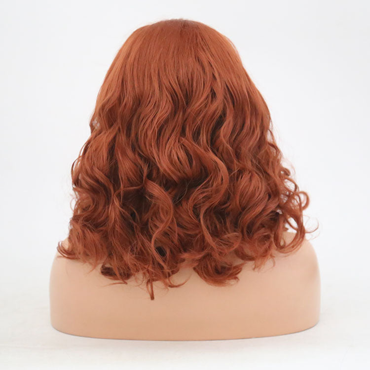 Autumn - Front Lace Bob Short Curly Synthetic Wig
