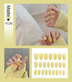 Artificial Coffin Press On Nails Long with Glue