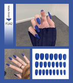 Artificial Coffin Press On Nails Long with Glue