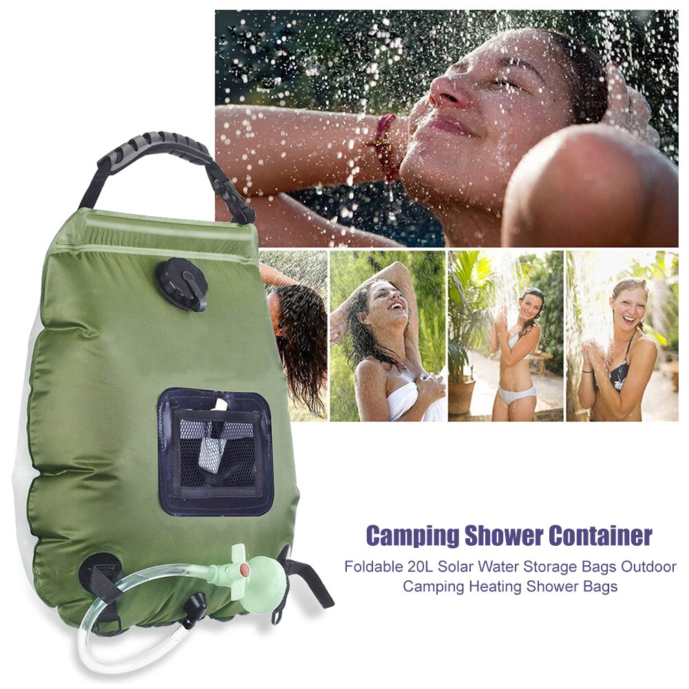 Portable Shower - 20L Summer Campers Sun Absorb Portable Shower Bag