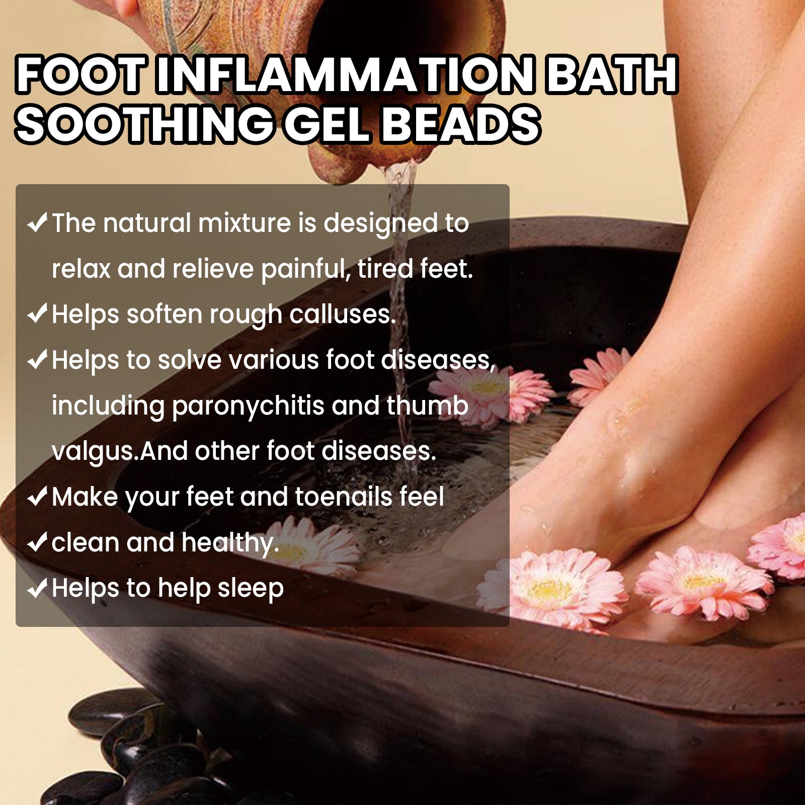 South Moon - Foot Inflammation Bath Soothing Gel Beads