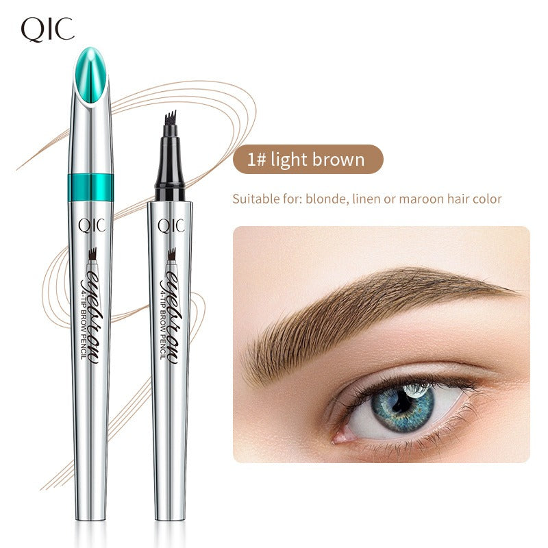 QIC - Long-Lasting Waterproof 4 Tip Eyebrow Eyebrow Pencil