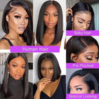 Variety Bobs - High Temperature, Silk, Synthetic Fiber, Front Lace Wigs