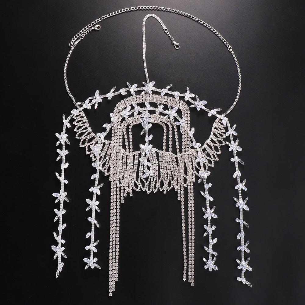 Leaf Water Diamond - Stage Chain Tassel Headpiece