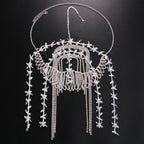 Leaf Water Diamond - Stage Chain Tassel Headpiece