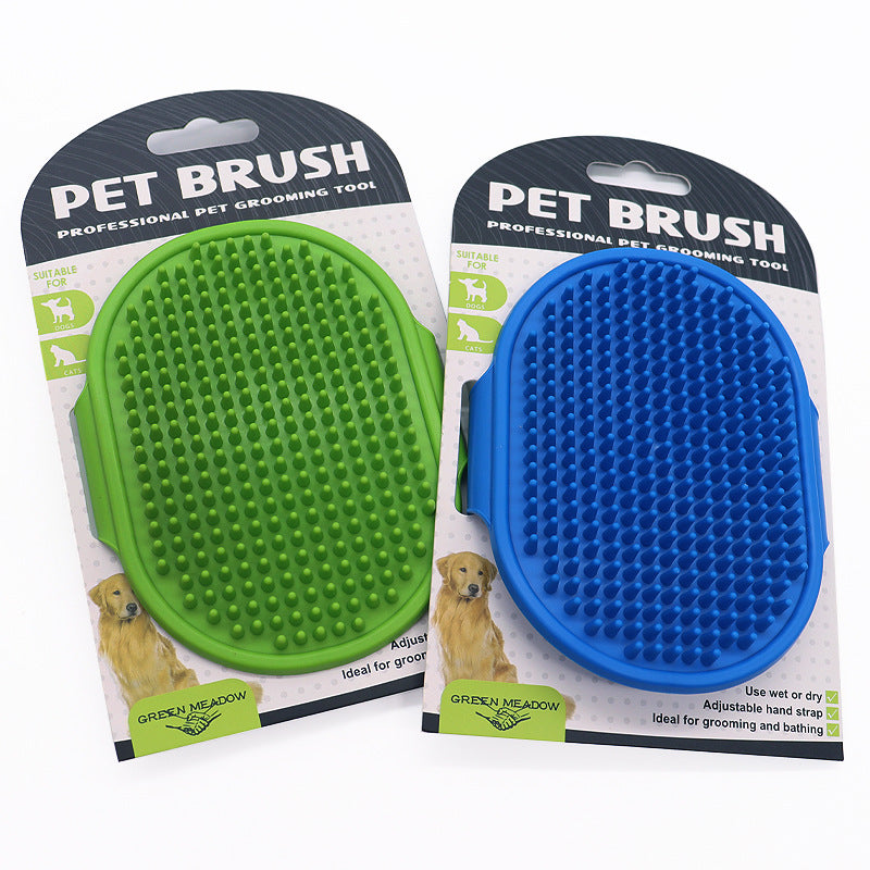 Soft Rubber Pet Brush - Pet Bath Silicone Comb Hair Remover & Massager