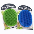 Soft Rubber Pet Brush - Pet Bath Silicone Comb Hair Remover & Massager
