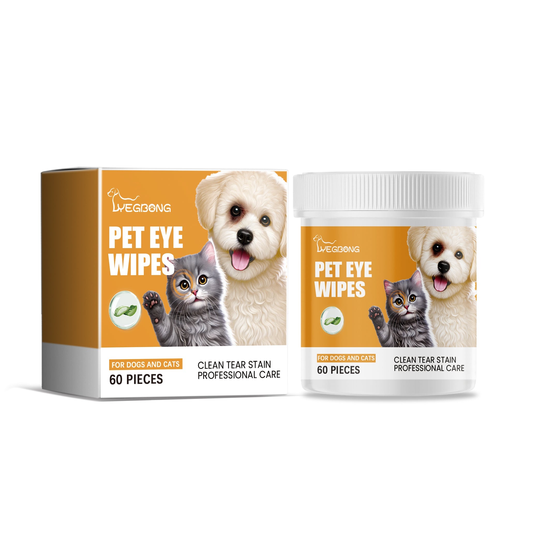 Yegbong - Pet Eye Wipes For Cats and Dogs
