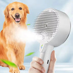 Pet Spray Massage Comb - Cats and Dogs Electric Steam Brush, Hair Detangle & Massager