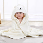 Animals - Baby Swaddle Towel Cute Fleece Hooded Bath Towel