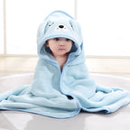 Animals - Baby Swaddle Towel Cute Fleece Hooded Bath Towel