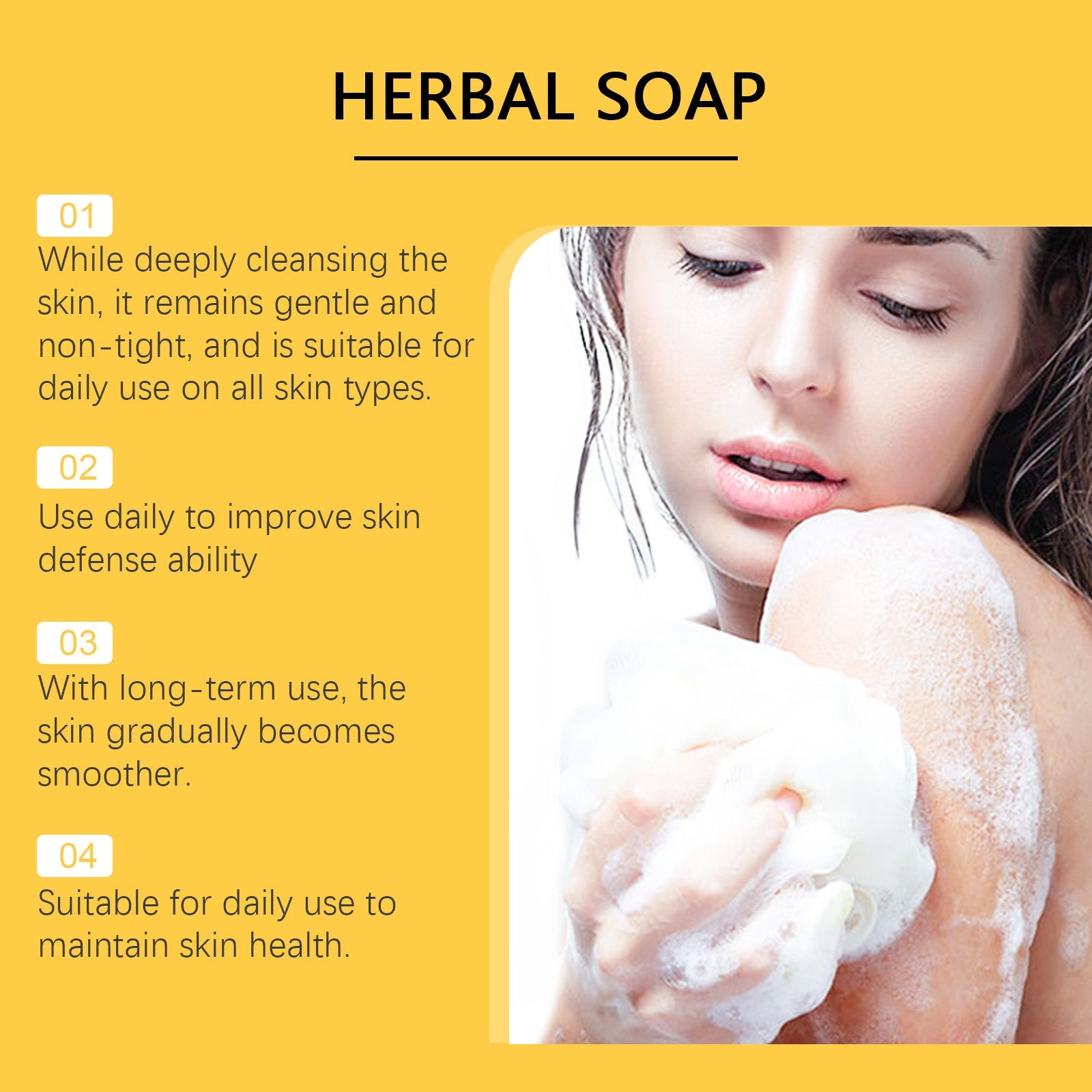 OceAura - Herbal Soap Moisturizing Refreshing Oil Control Bath Soap