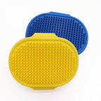 Soft Rubber Pet Brush - Pet Bath Silicone Comb Hair Remover & Massager