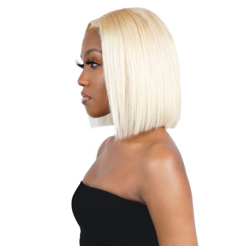 Private Label - Blonde Straight 13x4 Transparent Lace 100% Human Hair Bob Wig