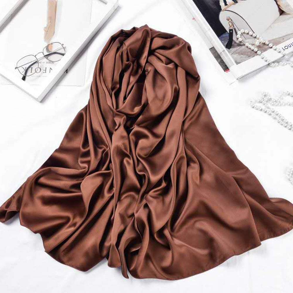 Hijab - Large Matte Satin Silk Headscarf
