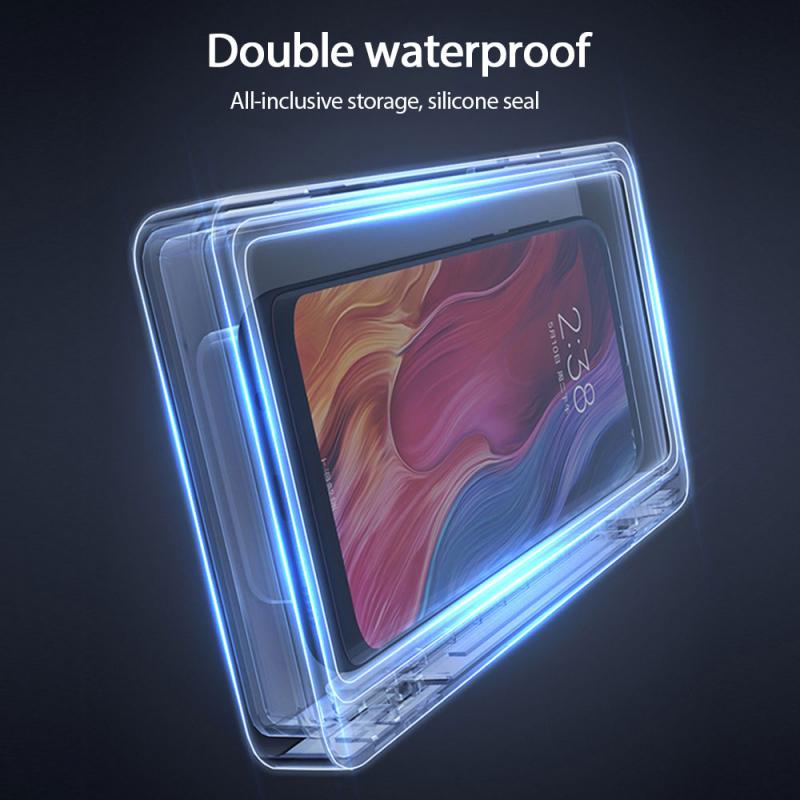 Shower Phone Box - Wall Mounted Waterproof Touch Screen Phone Bathroom Shower Box