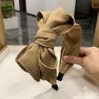 Bow - Black Multi-Layer Wide Edge Headband