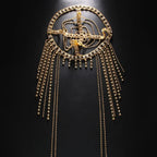 Goddess - Stage Tassel Hair Chain Rhinestone Headpiece