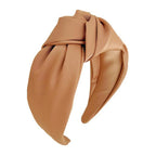 Fashionable Tie -  Wide Edge Satin Fabric Headband