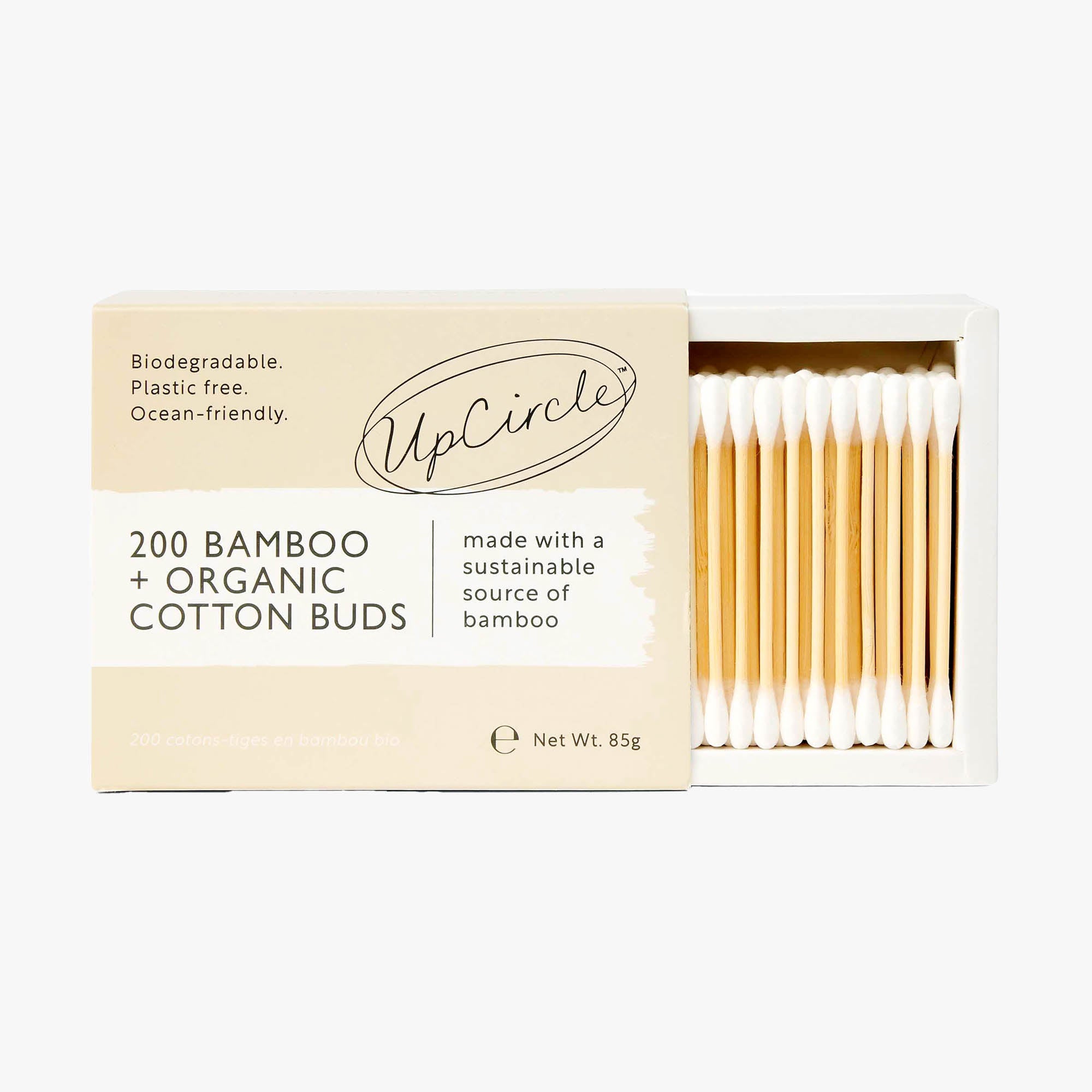 UpCircle - Organic Bamboo Cotton Buds - 200 Pieces