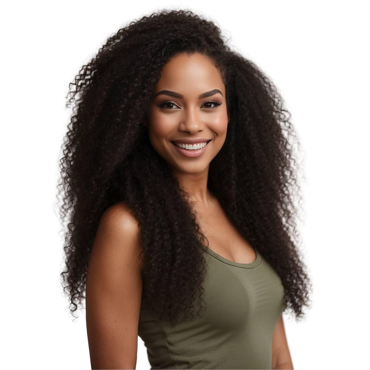 Private Label - Jerry Curl Clip-In 100% Human Hair Extensions