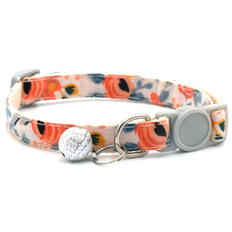 Pet Bandanas & Collar - Floral Scarf for Cats and Dogs