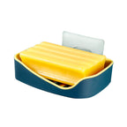Contrast Color Drain Double Layer Soap Box