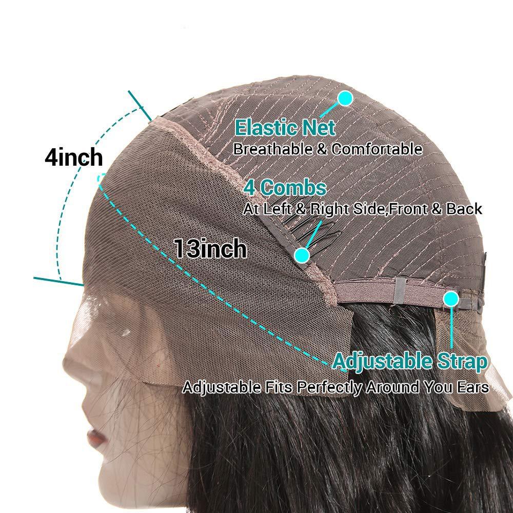 Black - 13x4 Full Frontal Lace, First Tier bob Human Hair Wig 8” - 16”