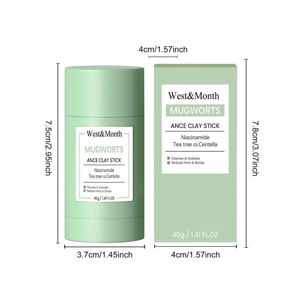 West & Month - Mugworts Acne Clay Stick