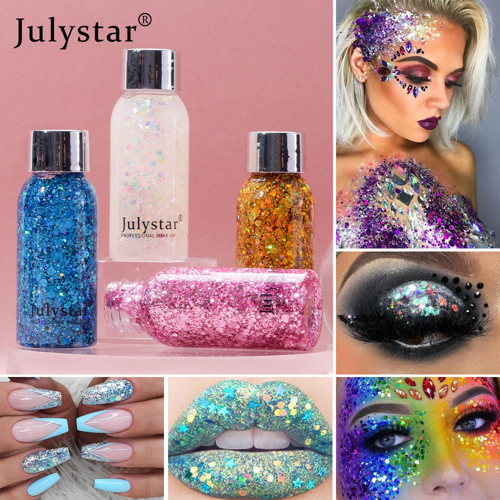 Julystar- Performance Nightclub Sequins Makeup
