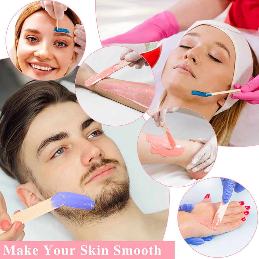 Portable Hot Waxing Kit with Silicone Waxing Pot