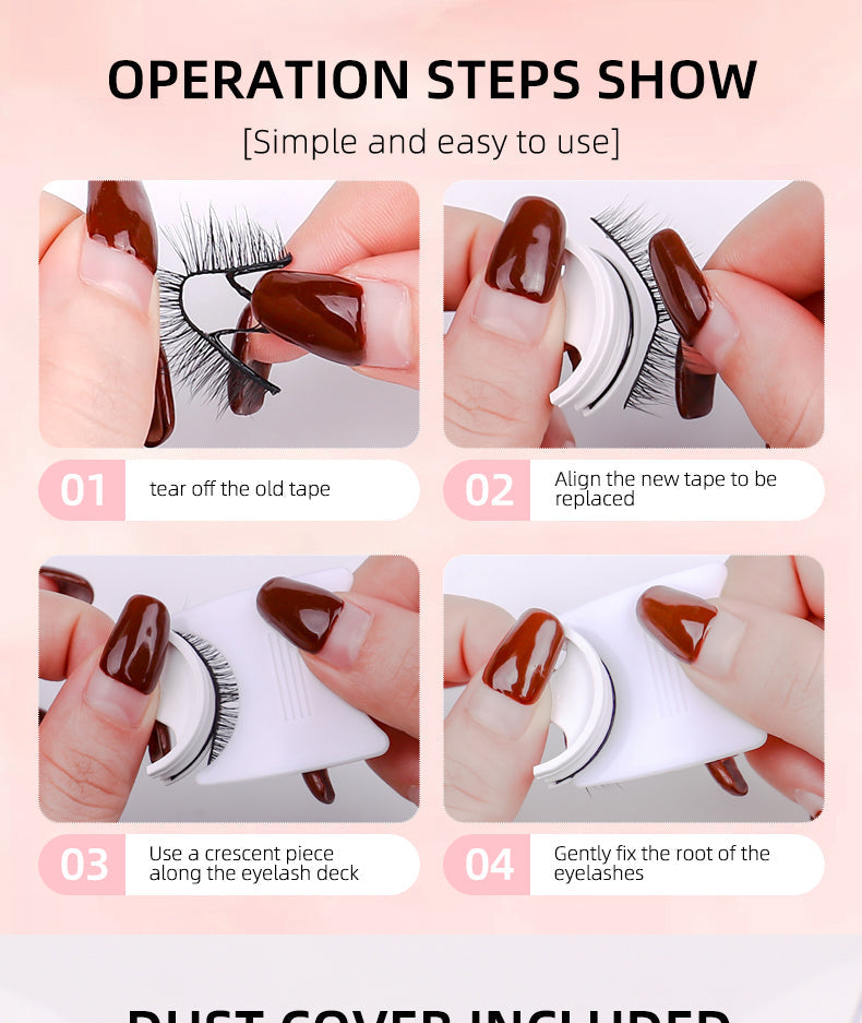 Glue-Free Self-Adhesive False Eyelashes - Spare Glue Strip