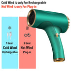 2600mAh Cordless Anion Blow Dryer 40/500W USB Rechargeable