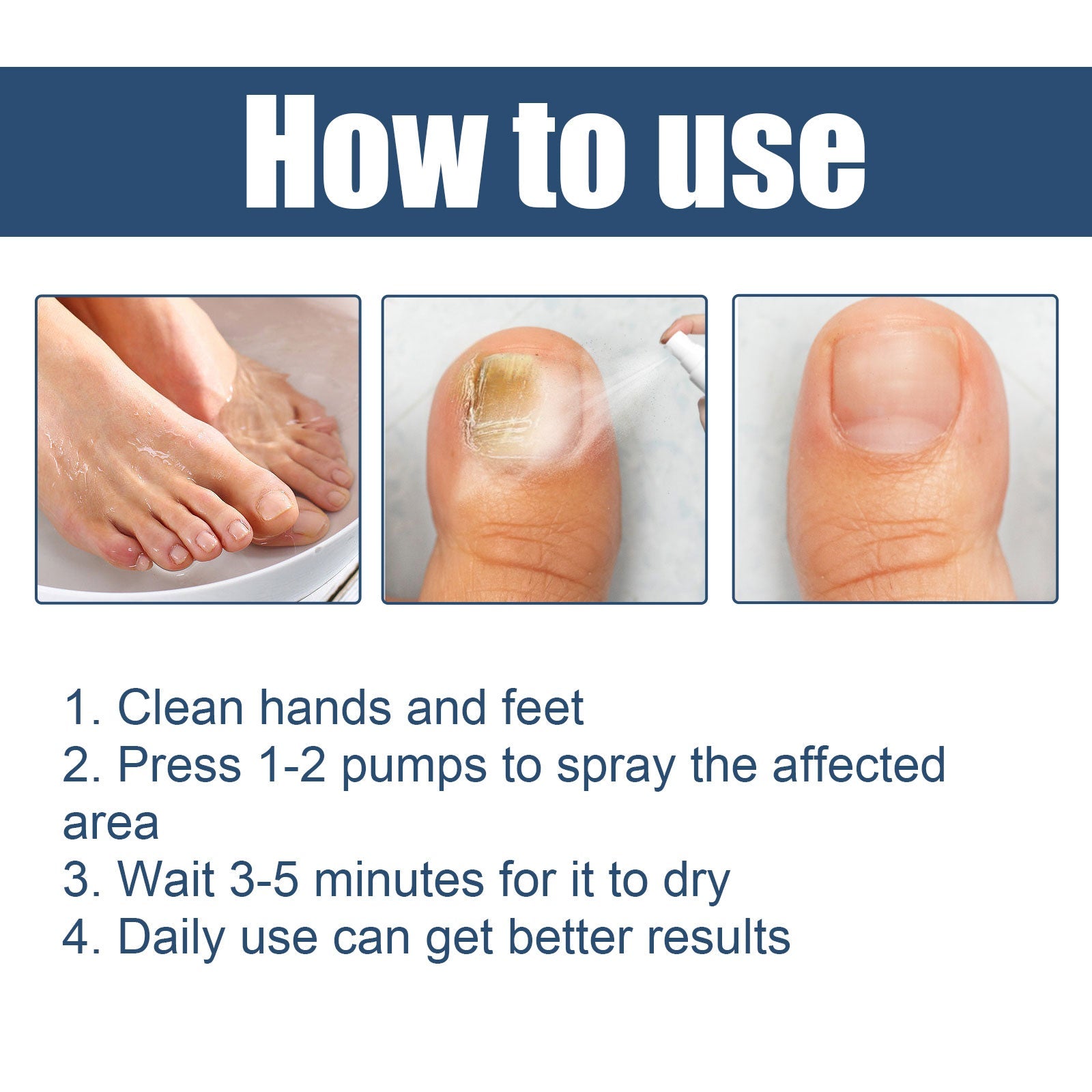 South Moon - Gray Nail Foot Spray