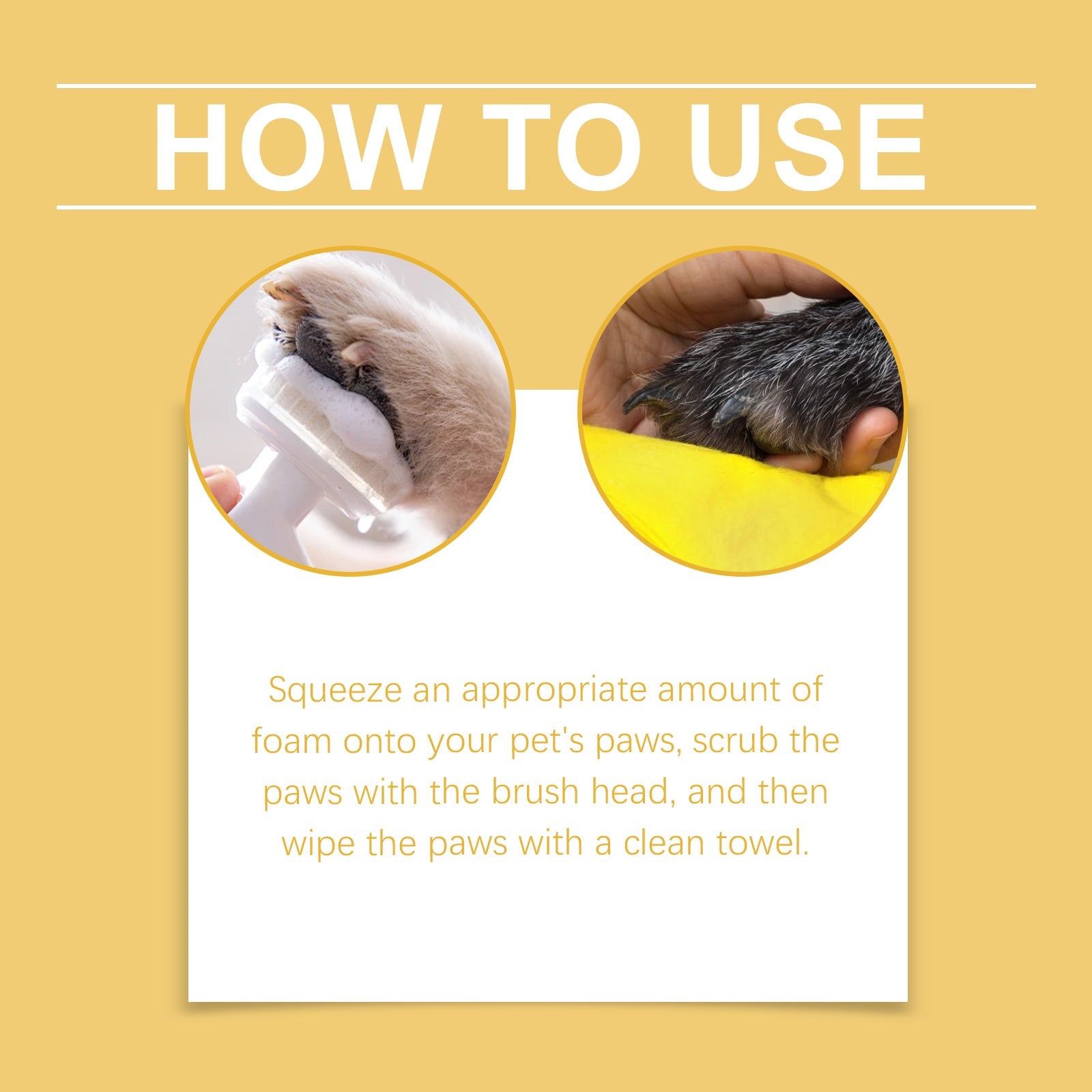 Yegbong - Pet Paw Cleaner Foam Shampoo