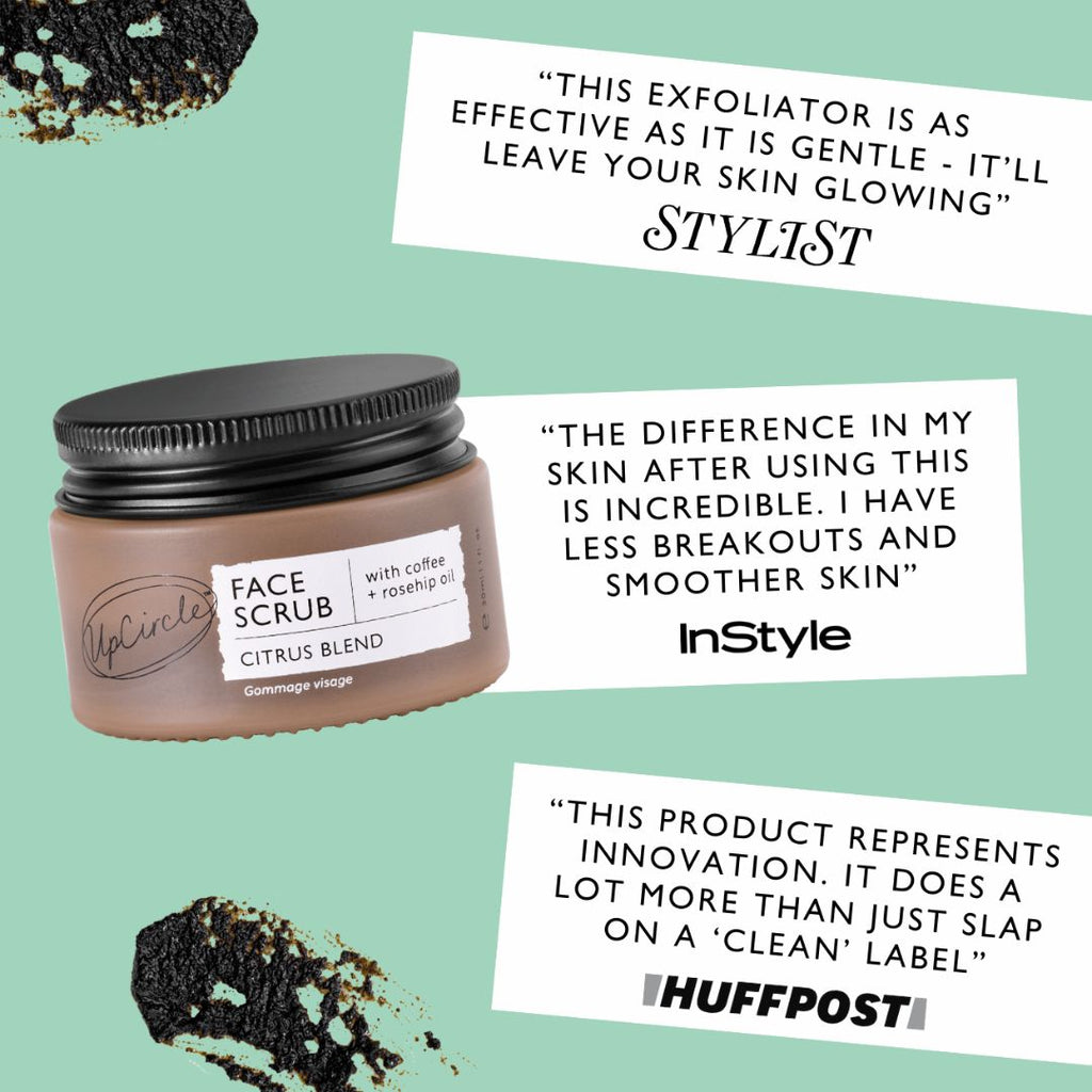 UpCircle - Natural Face Scrub – Citrus Blend – Travel Size