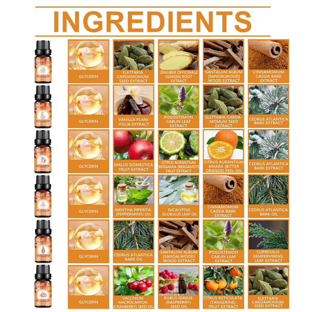 Jakehoe - Autumn Harvet Essential Oils for Aromatherapy