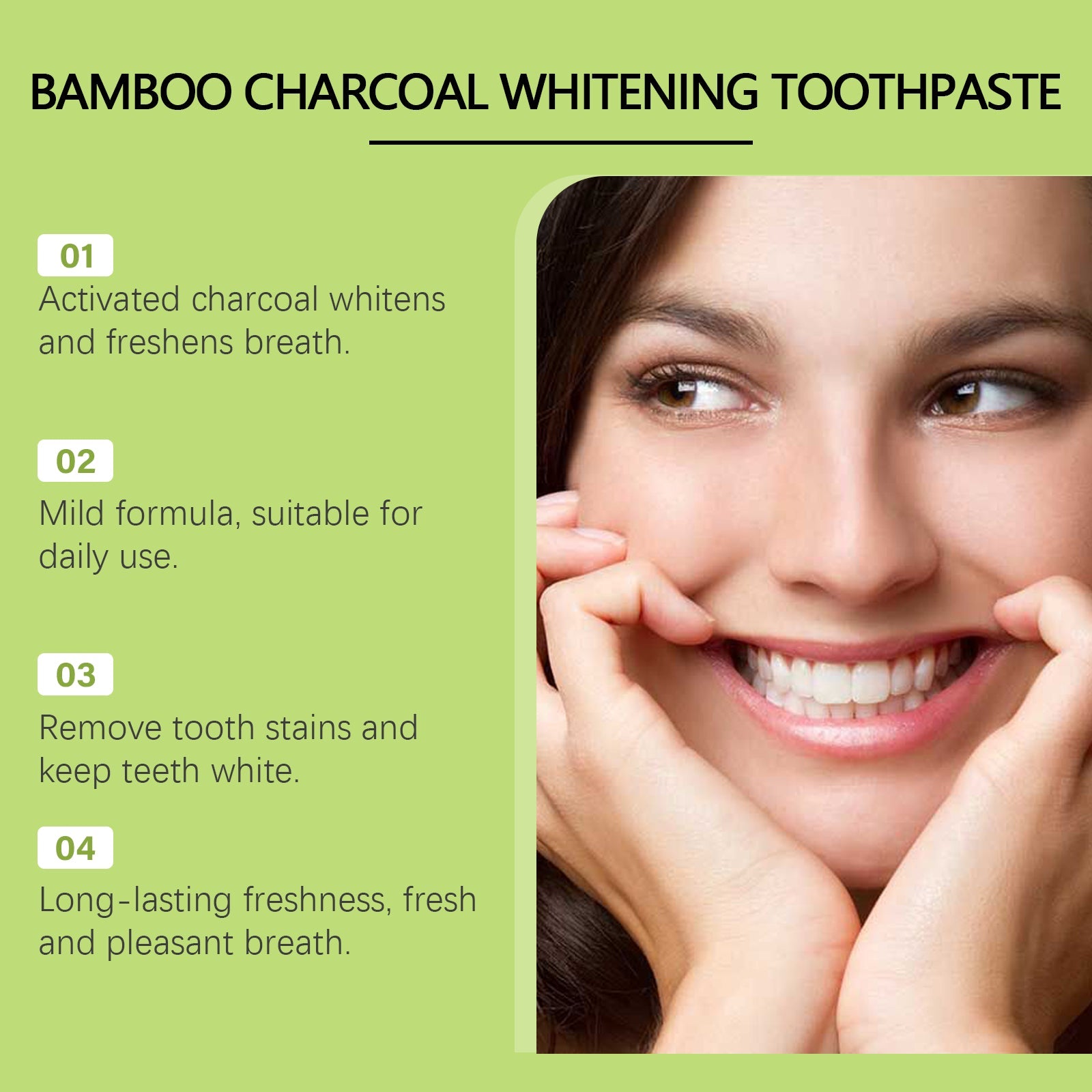 Oralhoe- Activated Bamboo Charcoal Toothpaste