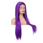 Purple - Goddess Wig Natural Realistic Chemical Fiber Front Lace 14”-26”