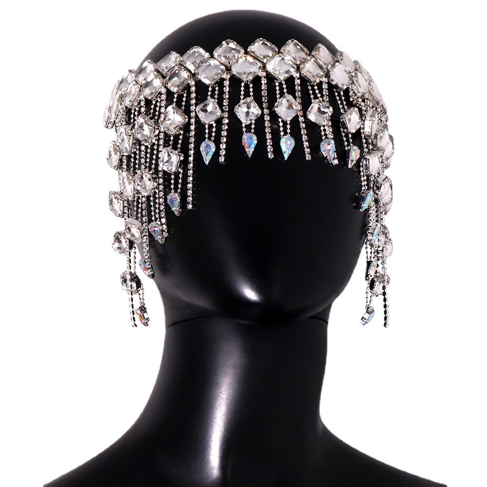 Water Falls - Diamond Tassel Headpiece